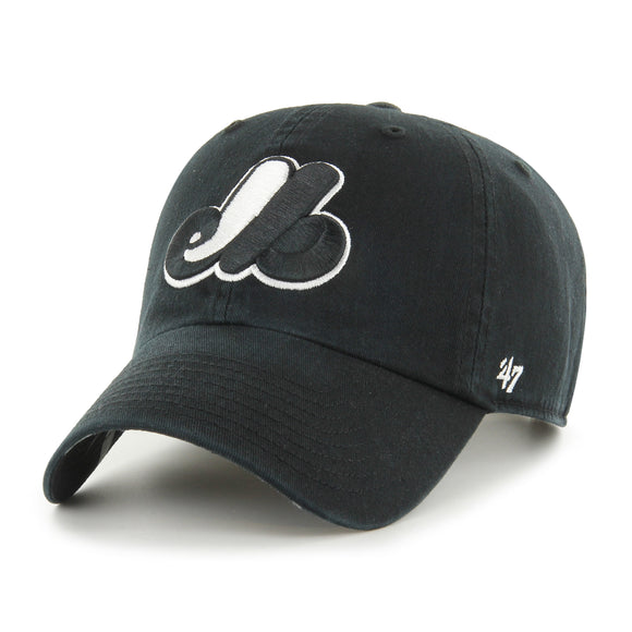 Men's Montreal Expos 47 Brand Dark Tropic Clean Up Adjustable Buckle Cap Hat