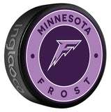 PWHL Women's Hockey League Official Minnesota Frost Souvenir Puck- By Inglasco