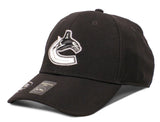Men's American Needle NHL Vancouver Canucks Platinum E-Boss Stretch Fit Hat - Black