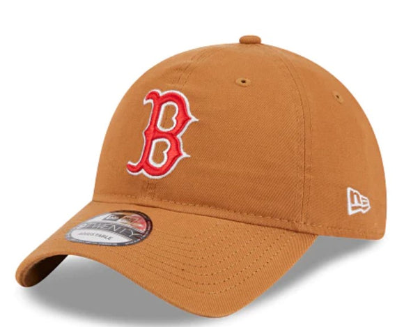 Men's New Era Brown Boston Red Sox Main Core Classic 2.0 9TWENTY Adjustable Hat