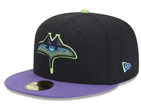 Men's Tampa Bay Rays New Era Black 2024 City Connect 59FIFTY Fitted Hat