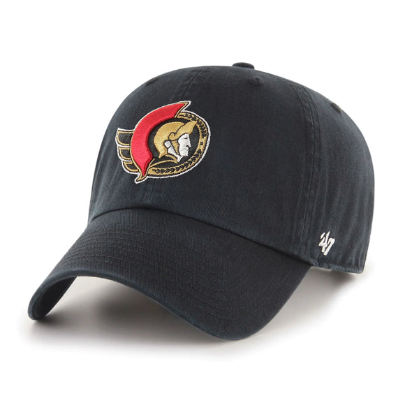 Ottawa Senators '47 NHL Clean Up Slouch Adjustable Black Buckle Hat Cap