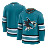 Men's San Jose Sharks Fanatics Teal Home Premium NHL Hockey Jersey -Blank