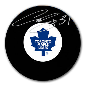 Curtis Joseph Toronto Maple Leafs Signed Autograph Model Hockey Puck