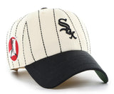 Men's Chicago White Sox '47 x Rawlings Pinstripe Clean Up Adjustable Hat - Natural/Black