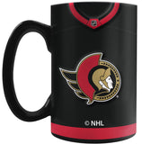 The Sports Vault Ottawa Senators NHL Hockey 20oz Sculpted Jersey Mug