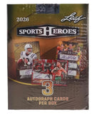 2026 Leaf Metal Sports Heroes Hobby Box 3 Cards Per Box