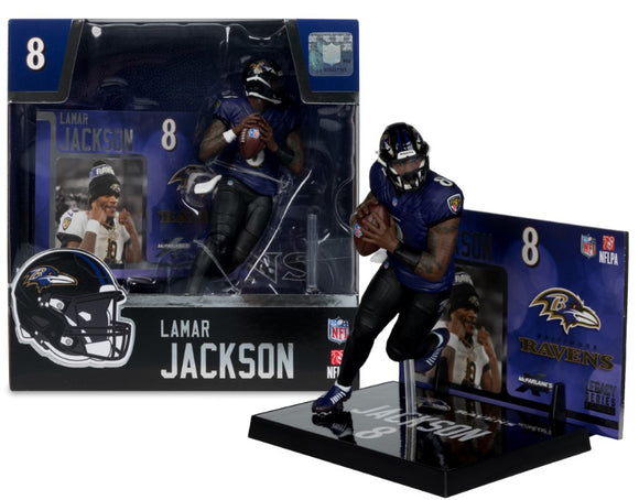 Lamar Jackson Baltimore Ravens Alternate Jersey NFL 7in Posed Figure McFarlane’s SportsPicks
