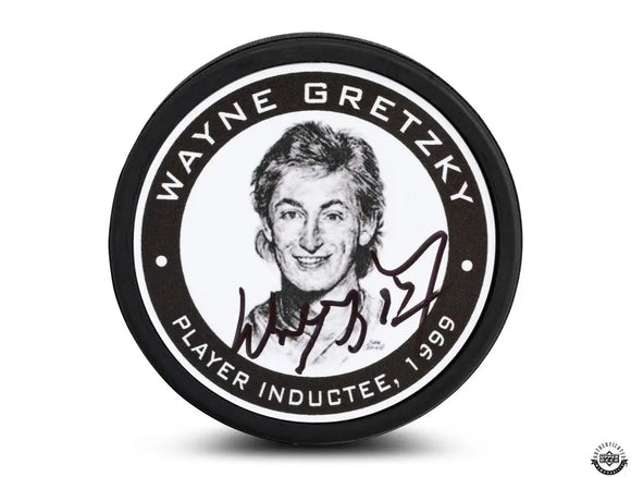 Wayne Gretzky Autographed Hockey Hall of Fame Hockey Puck