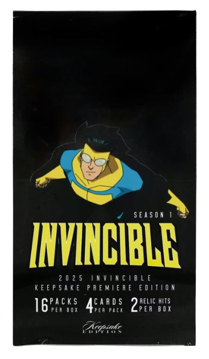 2025 Super Products Invincible Premiere Edition Hobby Box 16 Packs per Box, 4 Cards per Pack