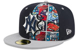 New York Yankees New Era 2025 MLB Diamond Hero Edition 59FIFTY Fitted Hat - Navy/Gray