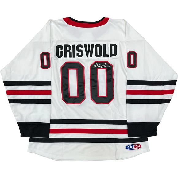 Chevy Chase Clark Griswold Christmas Vacation Signed Custom Hockey Jersey