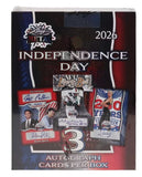2026 Leaf Metal Independence Day Hobby Box 3 Cards Per Box