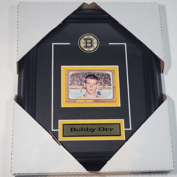 Bobby Orr Boston Bruins Replica Reprint Rookie Card Hockey Collector Frame - 10 x 12