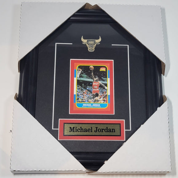 Michael Jordan Chicago Bulls Replica Reprint Rookie Card Basketball Collector Frame - 10 x 12