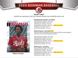 2023 Bowman Baseball Hobby Box 24 Packs Per Box, 10 Cards Per Pack