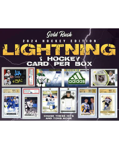 2024 Gold Rush Lightning Hockey Box - 1 striking hit per box