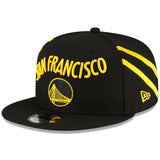 Men's New Era Black Golden State Warriors 2023/24 City Edition Official 9FIFTY Snapback Hat