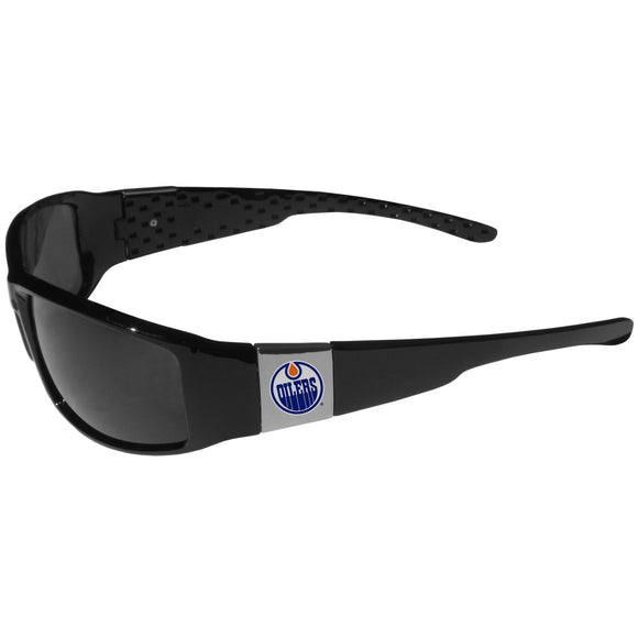 Edmonton Oilers NHL Hockey Chrome Wrap Sunglasses with UVA/UVB Protection