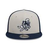 Men's New Era Cream/Navy Dallas Cowboys 2023 Sideline Historic 9FIFTY Snapback Hat