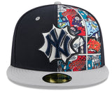 New York Yankees New Era 2025 MLB Diamond Hero Edition 59FIFTY Fitted Hat - Navy/Gray