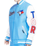 Men's Pro Standard MLB Toronto Blue Jays Sky Blue & White Varsity Jacket