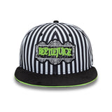 Men's Beetlejuice Stripes Black And White 9FIFTY Snapback Adjustable Cap - Size M/L