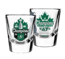 Saskatchewan Roughriders 2025 112th Grey Cup Champions 2oz. Shot Glass - 1 Glass