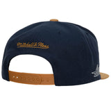 Men's Houston Astros MLB Mitchell & Ness Navy/Gold Cooperstown Evergreen Snapback Hat