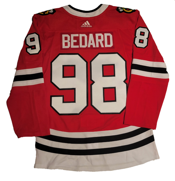 Men's Chicago Blackhawks Connor Bedard adidas Red Authentic Player Hockey Jersey