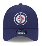 Men's Winnipeg Jets NHL New Era Men's Navy 9Forty A-Frame Snapback Hat