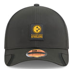 Men's Pittsburgh Steelers New Era 2025 Sideline 9SEVENTY Adjustable Trucker Hat - Black