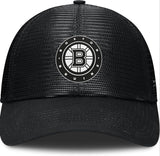 Men's Boston Bruins Fanatics Black Sin Bin Mesh Adjustable Hat