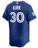 Men's Toronto Blue Jays Nike Royal Blue Alternate 50th Logo Limited Baseball Jersey - Alejandro Kirk