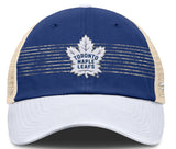 Men's Toronto Maple Leafs Fanatics Blue/Cream Heritage Breakaway Trucker Adjustable Hat