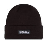 Detroit Lions NFL Football New Era 2025 Inspire Change Cuffed Knit Hat - Black