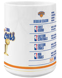 New York Knicks 2026 NBA Finals Champions Stats 15oz. Ceramic Coffee Mug