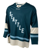 Seattle Adult Bauer Replica Home Green PWHL Hockey Jersey - Blank