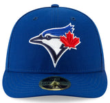 Men's Toronto Blue Jays New Era Royal Blue 50th Anniversary Logo MLB Side Patch Low Profile 59FIFTY Fitted Hat