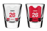 Team Hockey Canada Home & Away Uniforms 2-Pack Shot Glass Set - 2026 Olympics