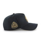 Men’s MLB New York Yankees ’47 Brand Deluxe Sure Shot MVP DT Adjustable Hat – Black/Gold