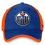 Men's Edmonton Oilers Fanatics Branded Blue & Orange - Authentic Pro Rink Flex Hat