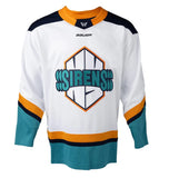 New York Sirens Adult Bauer Replica Away White PWHL Hockey Jersey - Blank