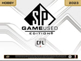 2023 Upper Deck CFL SP Game Used Football Hobby Box 5 Packs Per Box 3 Cards Per Box