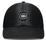 Men's Montreal Canadiens Fanatics Black Sin Bin Mesh Adjustable Hat