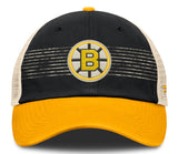 Boston Bruins Fanatics Heritage Breakaway Trucker Adjustable Hat - Black/Gold
