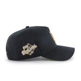Men’s MLB Los Angeles Dodgers ’47 Brand Deluxe Sure Shot MVP DT Adjustable Hat – Black/Gold