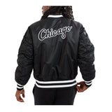 New Era x Alpha Industries Chicago White Sox MA-1 Bomber Reversible Jacket - Black