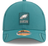 Men's Philadelphia Eagles New Era 2025 Sideline 9SEVENTY Adjustable Trucker Hat - Green