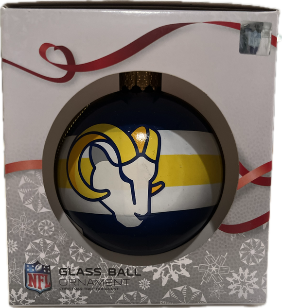Los Angeles Rams Shatter Proof Single Ball Christmas Ornament NFL Football